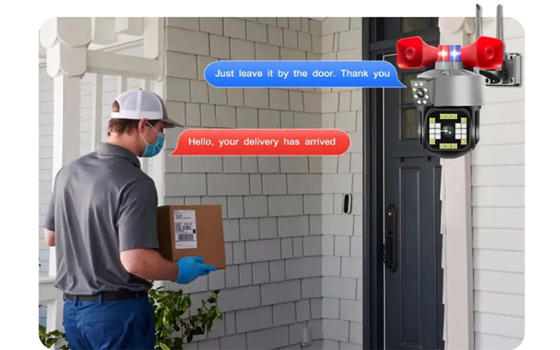 Camera Ip wifi 2 mắt còi hú Yoosee Q30D - Hàng chính hãng