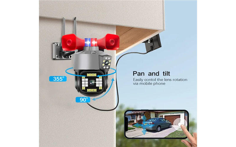 Camera Ip wifi 2 mắt còi hú Yoosee Q30D - Hàng chính hãng