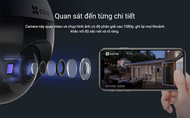 Camera IP wifi EZVIZ C8C - Hàng chính hãng
