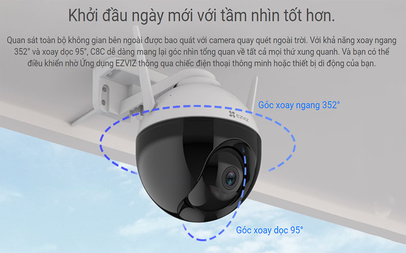 Camera IP wifi EZVIZ C8C - Hàng chính hãng