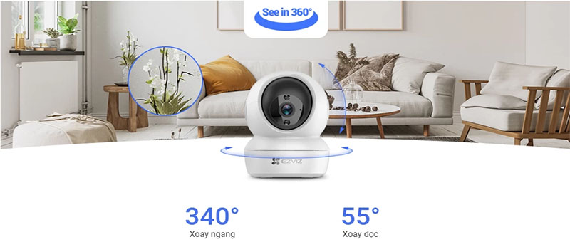Camera IP wifi EZVIZ CS-C6N-D0-8B4WF - Hàng chính hãng