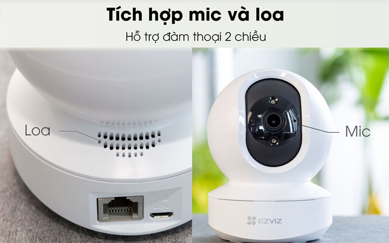 Chức năng đàm thoại 2 chiều của Camera IP wifi EZVIZ CS-TY1-B0-1G2WF
