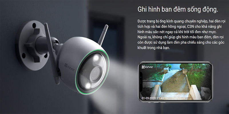 Camera IP Wifi Ezviz CS-C3N - Hàng chính hãng