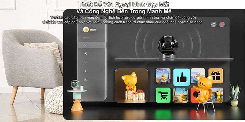 Thiết kế của Camera IP wifi IMOU REX 3D IPC-GS2DP-3K0W