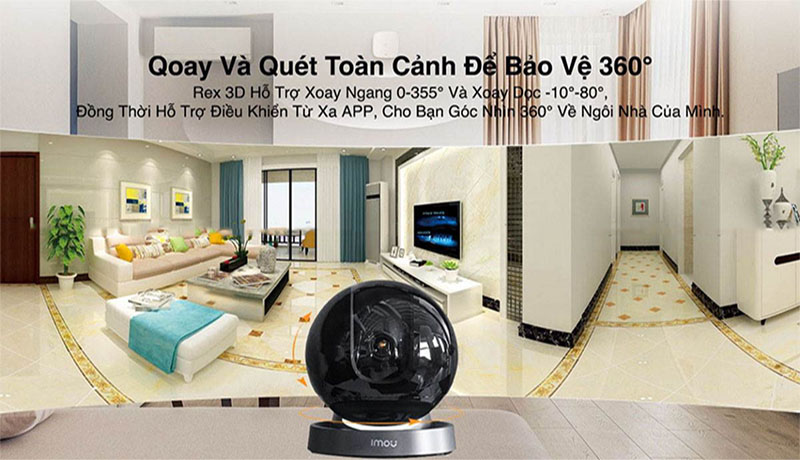 Chế độ quay quét của Camera IP wifi IMOU REX 3D IPC-GS2DP-3K0W
