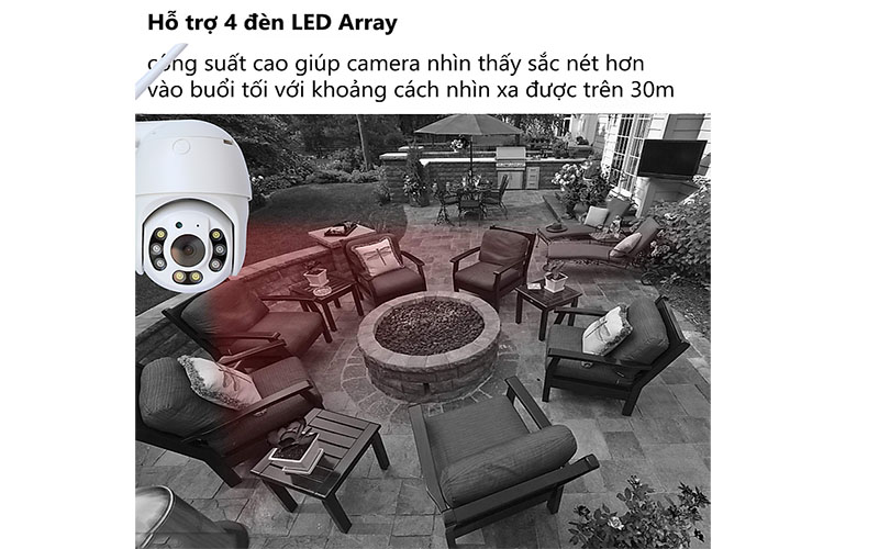 Camera Ip Wifi ngoài trời Yoosee GW-D08S - Hàng chính hãng