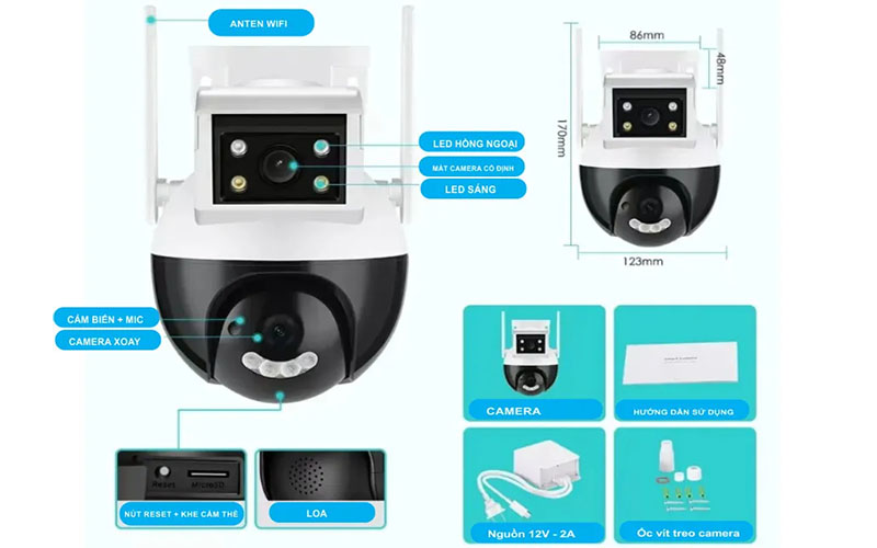 Camera IP wifi ngoài trời Yoosee YS-2305 - Hàng chính hãng