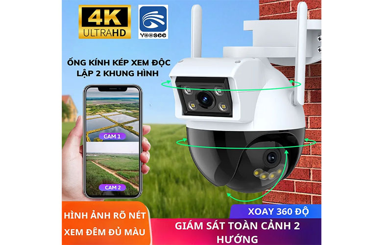 Camera IP wifi ngoài trời Yoosee YS-2305 - Hàng chính hãng
