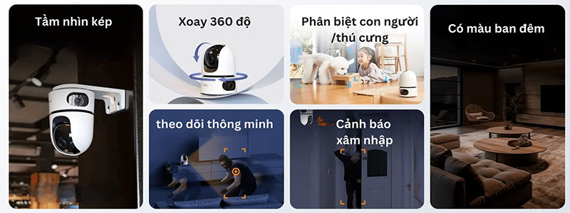 Camera Wifi 2 mắt IMOU Ranger Dual 10MP IPC-S2XP-10M0WED - Hàng chính hãng