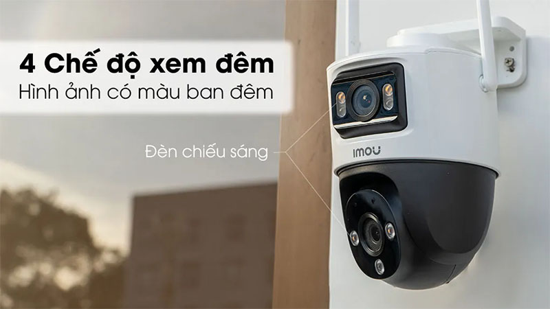 Camera Wifi 2 mắt ngoài trời IMOU Cruiser Dual 10MP IPC-S7XP-10M0WED - Hàng chính hãng
