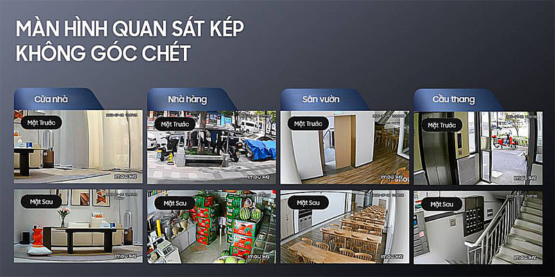 Camera Wifi 2 mắt ngoài trời IMOU Cruiser Dual 6MP IPC-S7XP-6M0WED - Hàng chính hãng