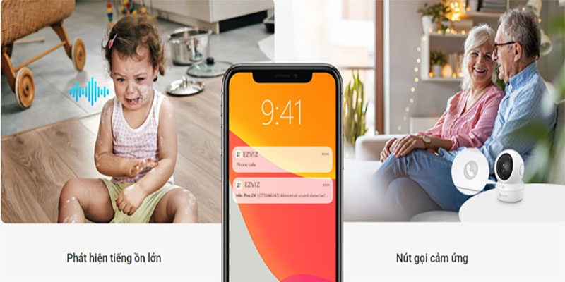 Camera Wifi EZVIZ CS-H6C PRO 4MP - Hàng chính hãng