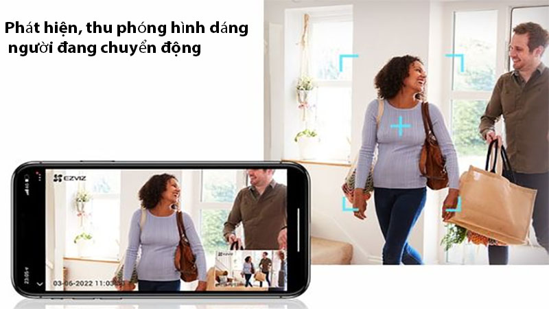 Camera Wifi EZVIZ CS-H6C PRO 4MP - Hàng chính hãng