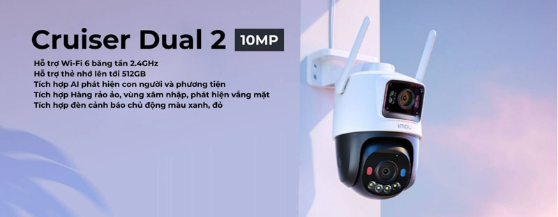 Camera wifi ngoài trời Imou IPC-S7XEP - Hàng chính hãng