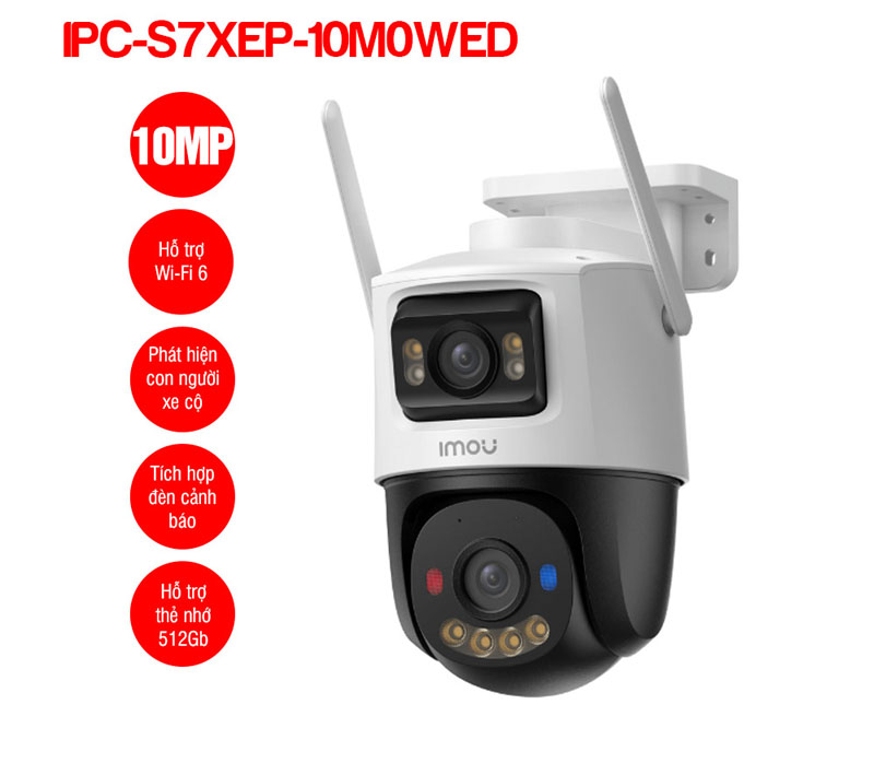 Camera wifi ngoài trời Imou IPC-S7XEP - Hàng chính hãng