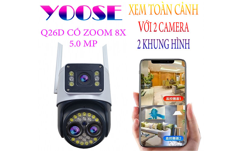 Camera ngoài trời Yoosee Q26D-Pro - Hàng chính hãng
