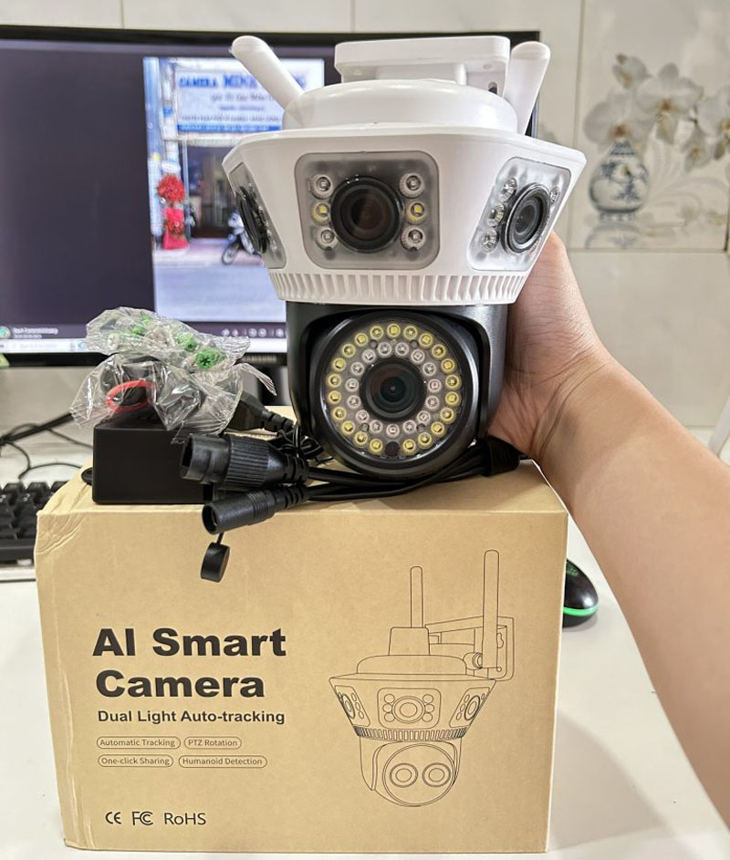 Camera Wifi 4 mắt Yoosee Q54 - Hàng chính hãng
