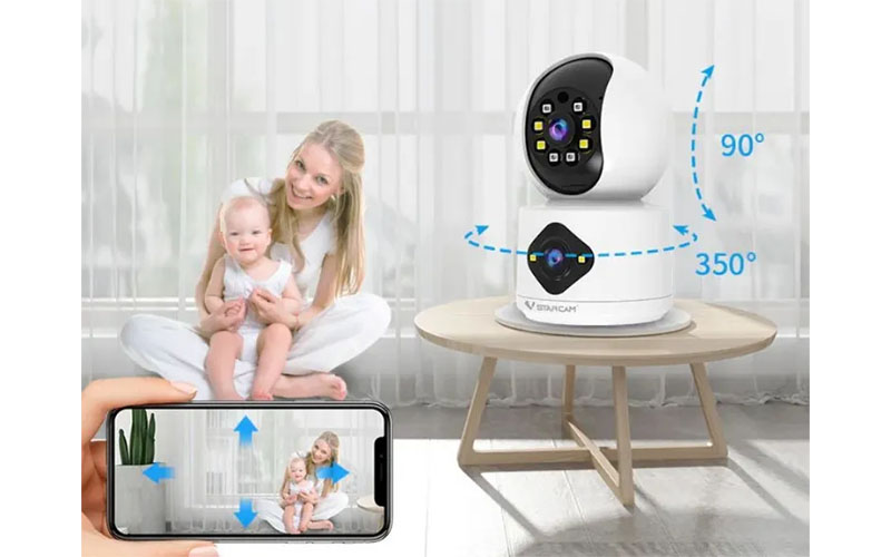 Khả năng xoay dọc ngang của Camera wifi Vstarcam C992DR