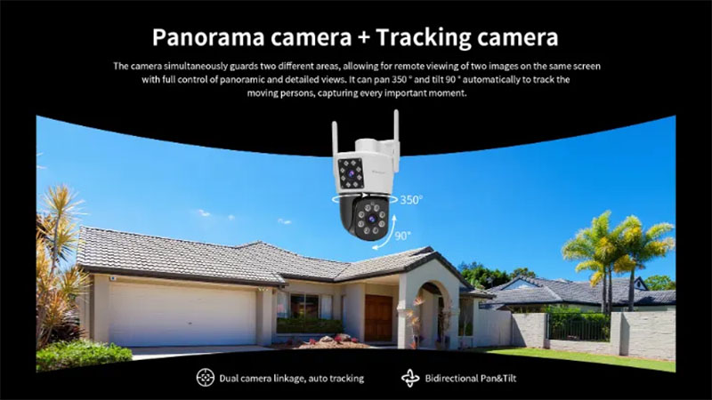 Khả năng xoay của Camera wifi Vstarcam CS662DR