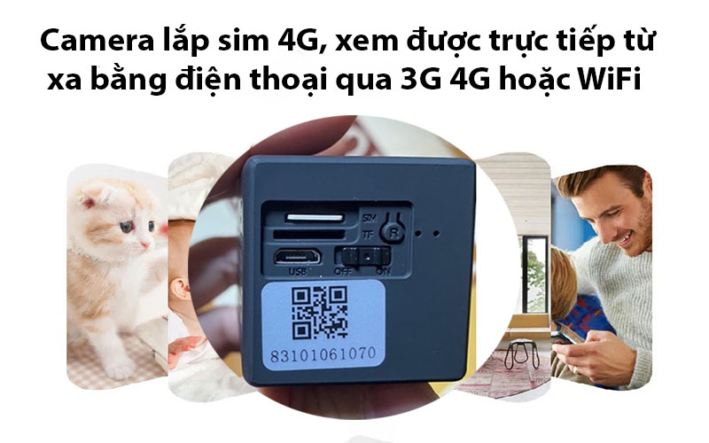 Sử dụng sim 4G của Camera wifi mini Vstarcam CB75