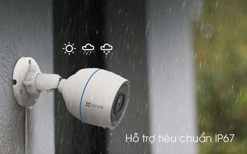 Camera wifi ngoài trời EZVIZ H3C 2MP Color - Hàng chính hãng