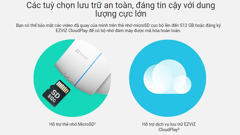 Camera wifi ngoài trời EZVIZ H3C - Hàng chính hãng