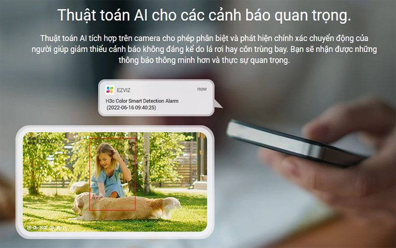 Camera wifi ngoài trời EZVIZ H3C - Hàng chính hãng