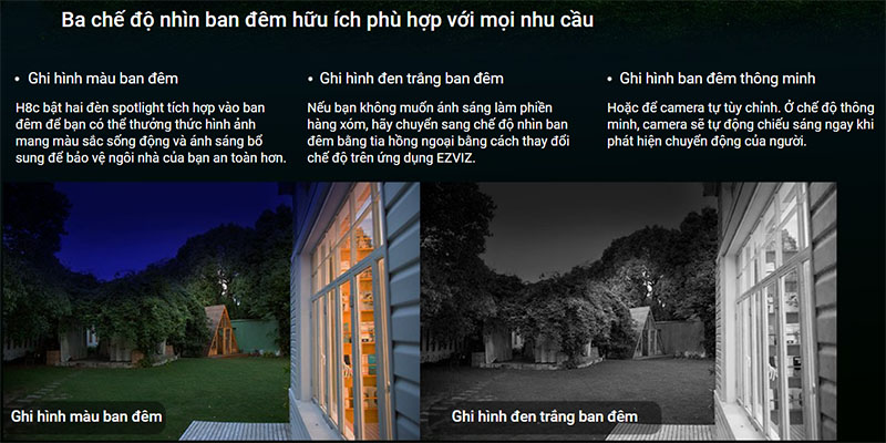 Camera wifi thông minh EZVIZ H8C - Hàng chính hãng