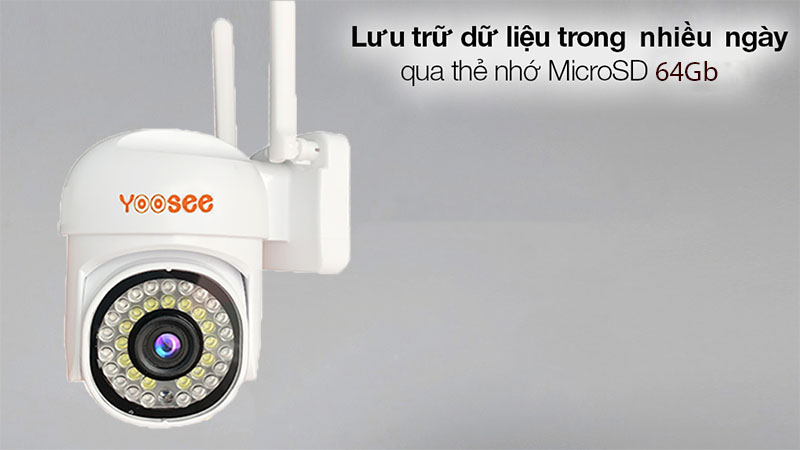 Camera wifi ngoài trời Yoosee PTZ-M1.5 - Hàng chính hãng