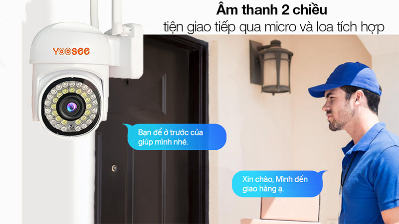 Camera wifi ngoài trời Yoosee PTZ-M1.5 - Hàng chính hãng