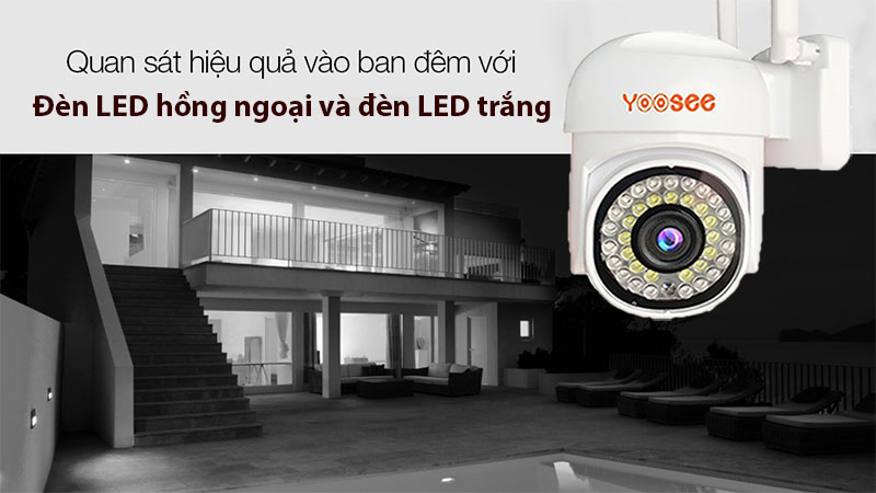 Camera wifi ngoài trời Yoosee PTZ-M1.5 - Hàng chính hãng
