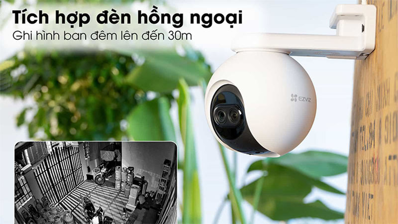 Camera wifi quay quét ống kính kép EZVIZ CS-C8PF-2MP - Hàng chính hãng