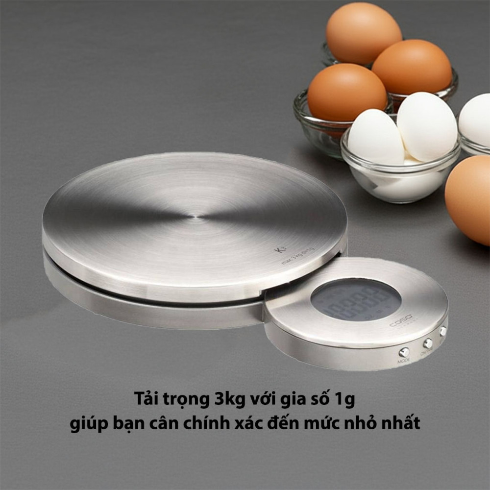 Cân điện tử Caso K3 3Kg - Hàng chính hãng