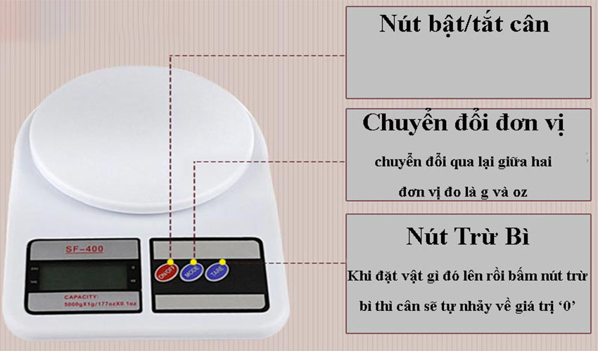 Cân điện tử Electronic SF-400 - Hàng chính hãng