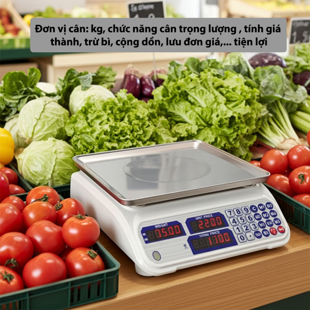 Cân điện tử tính tiền ACS-Taiwan ACS-RC08 đơn vị cân và chức năng