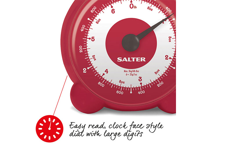Cân đồng hồ nhà bếp Salter 139RDDRA - Hàng chính hãng