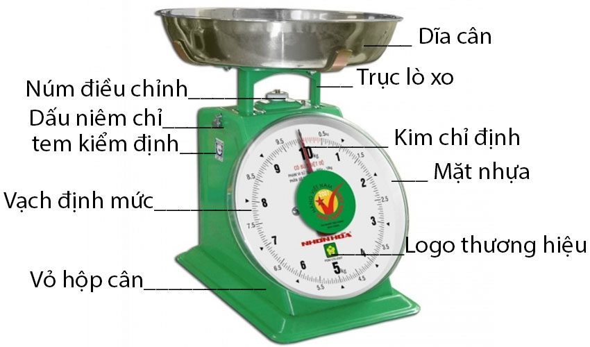 Cân đồng hồ lò xo Nhơn Hòa 10Kg NHS-10 - Hàng chính hãng