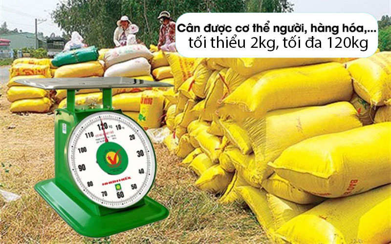 Cân đồng hồ lò xo Nhơn Hòa 120Kg CĐH-120 - Hàng chính hãng