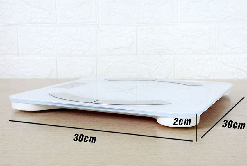 Kích thước của Cân sức khỏe phân tích chỉ số cơ thể Rapido RSB01-S