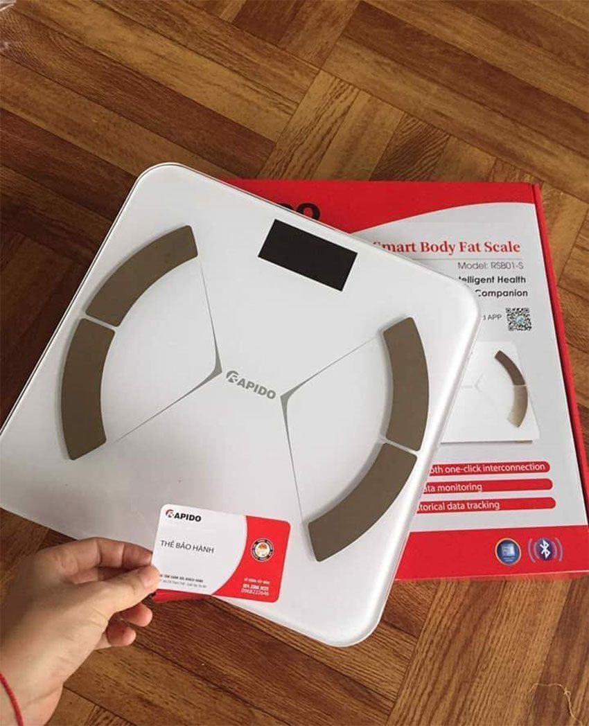 Chất liệu của Cân sức khỏe phân tích chỉ số cơ thể Rapido RSB01-S