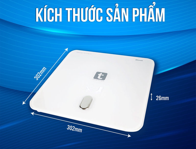 Cân sức khỏe phân tích chỉ số cơ thể Tapuho TBS180 - Hàng chính hãng