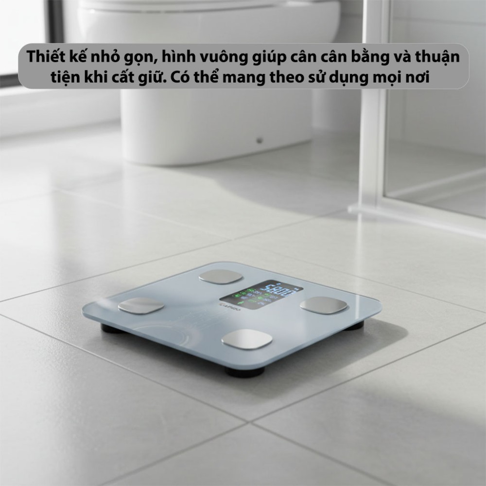 Cân sức khỏe thông minh Rapido RSB04-S - Hàng chính hãng