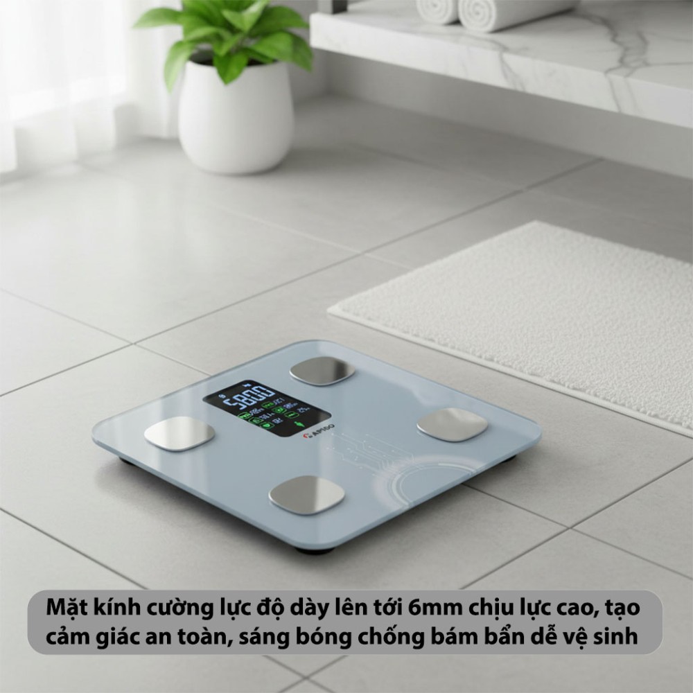 Cân sức khỏe thông minh Rapido RSB04-S - Hàng chính hãng