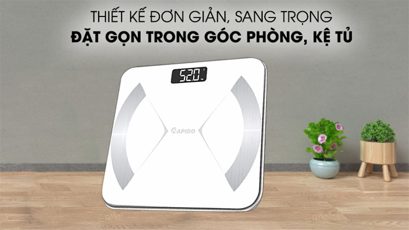 Thiết kế của Cân sức khỏe thông minh Rapido RSF02