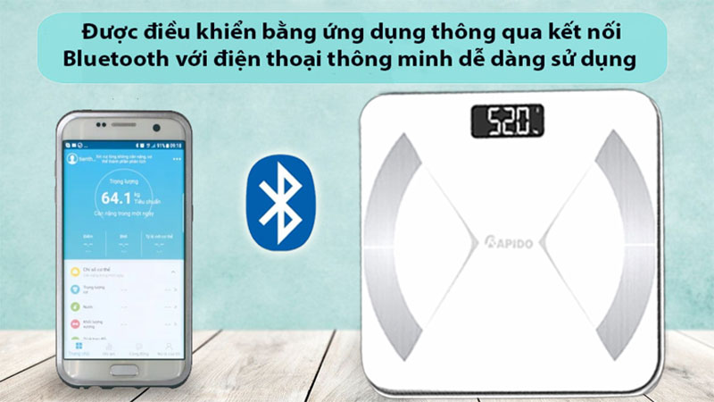 Điều khiển của Cân sức khỏe thông minh Rapido RSF02