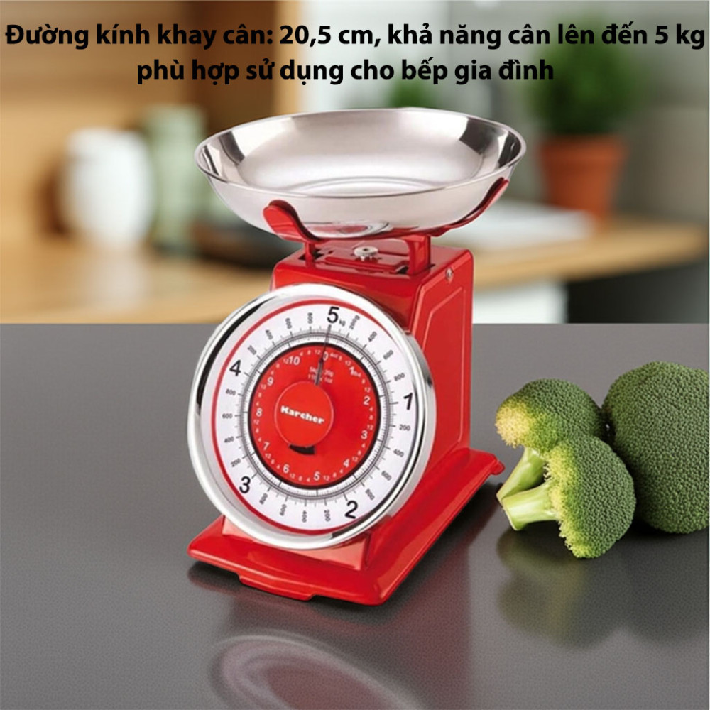Cân thực phẩm nhà bếp Karcher WAK-812 5Kg - Hàng chính hãng