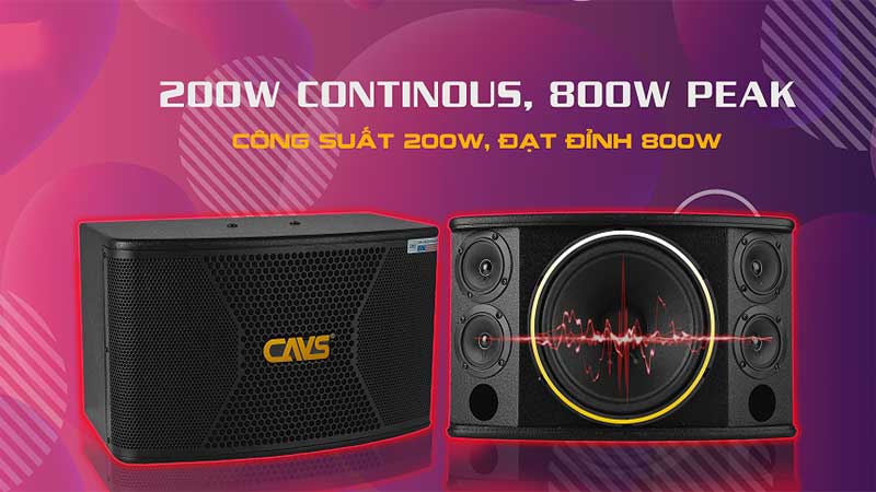 Cặp loa karaoke CAVS CX10 - Hàng chính hãng
