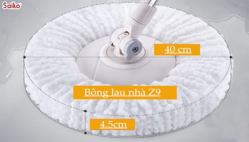 Bông lau của Cây lau nhà thông minh Saiko MOP-Z9