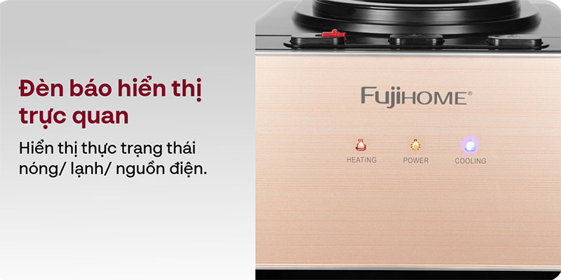 Cây nước nóng lạnh Fujihome WD675C-W/Y/B - Hàng chính hãng