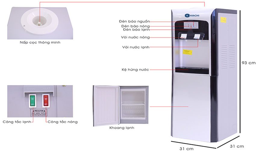 Cây nước nóng lạnh Kachi LN05 - Hàng chính hãng